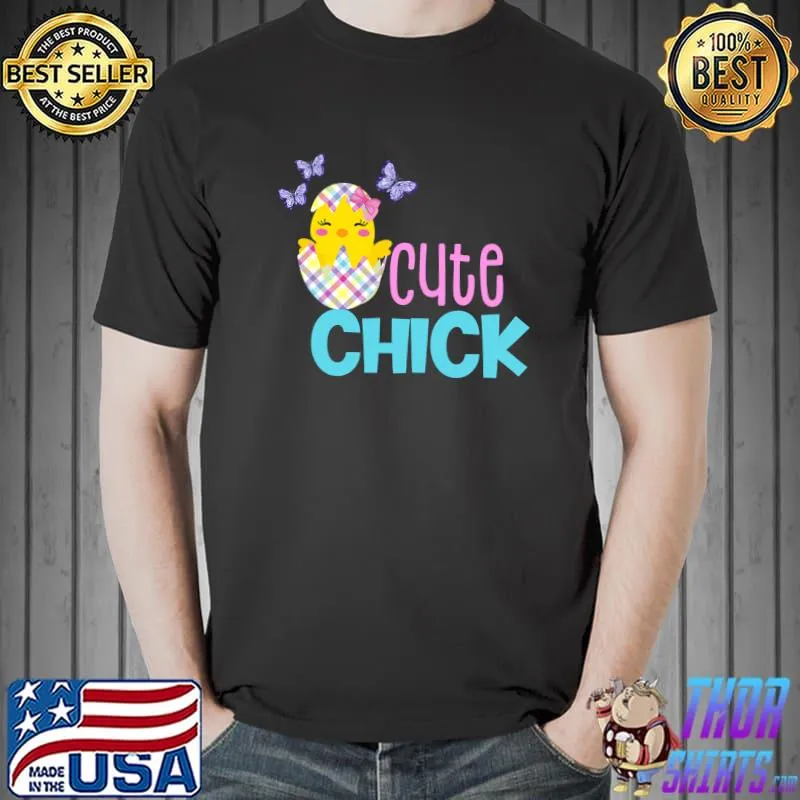 Original Funny Easter Shirts Spring Chickadee Egg Girls Toddler Women T- Unisex