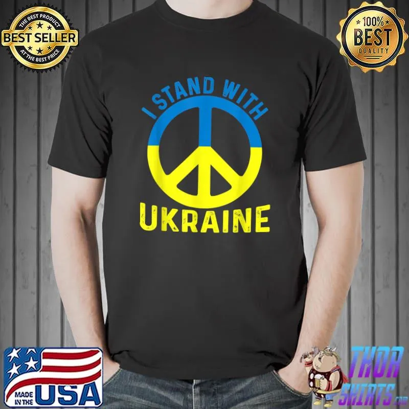 Peace in Ukraine. Stand with Ukraine. Support for Ukraine T-Shirt Unisex