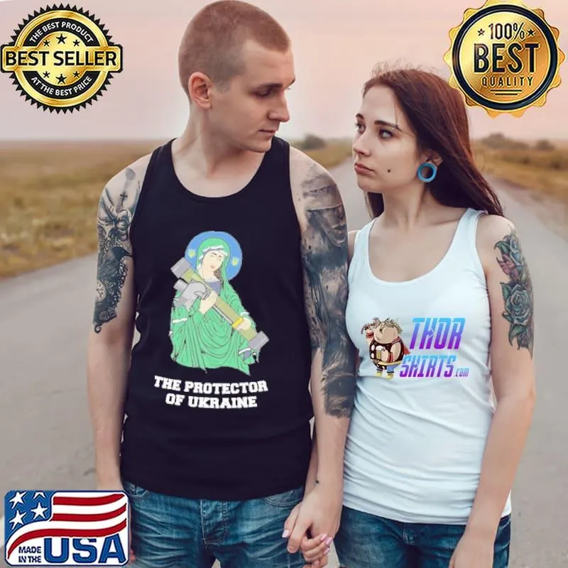 Peace Ukraine, Saint of Javelins Ukrainian Tee Shirts Tank Top