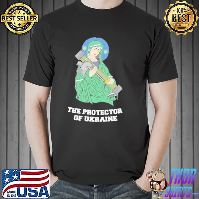 Peace Ukraine, Saint of Javelins Ukrainian Tee Shirts