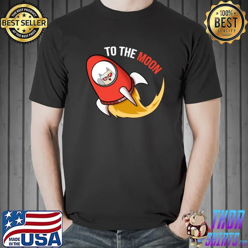 Physics Cat To The Moon T-Shirt Unisex