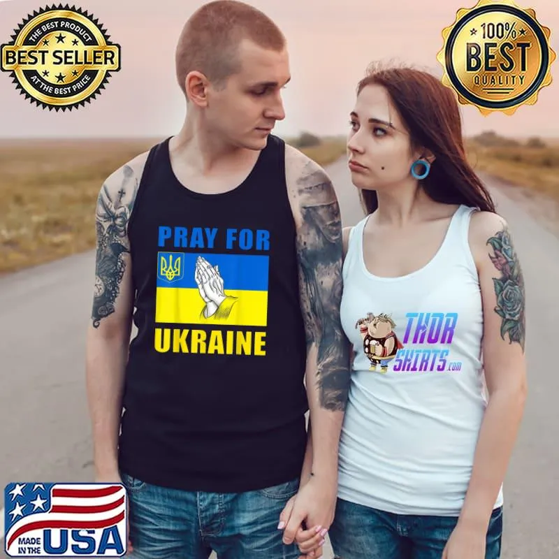 Pray For Ukraine Flag Free Ukraine T-Shirt Tank Top