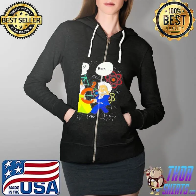 Pythagoras and einstein Full Zip Hooded