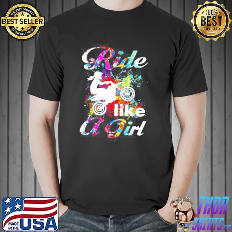Ride like a girl dirt bike Unisex