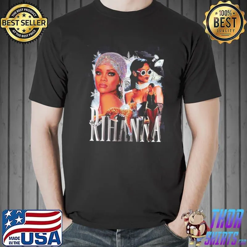 Rihanna vintage retro 90s bootleg rap style Unisex