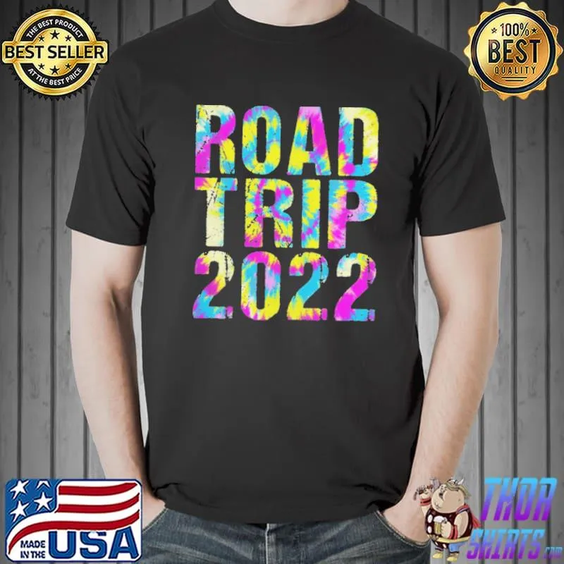 Road trip 2022 tie dye matching family shirt