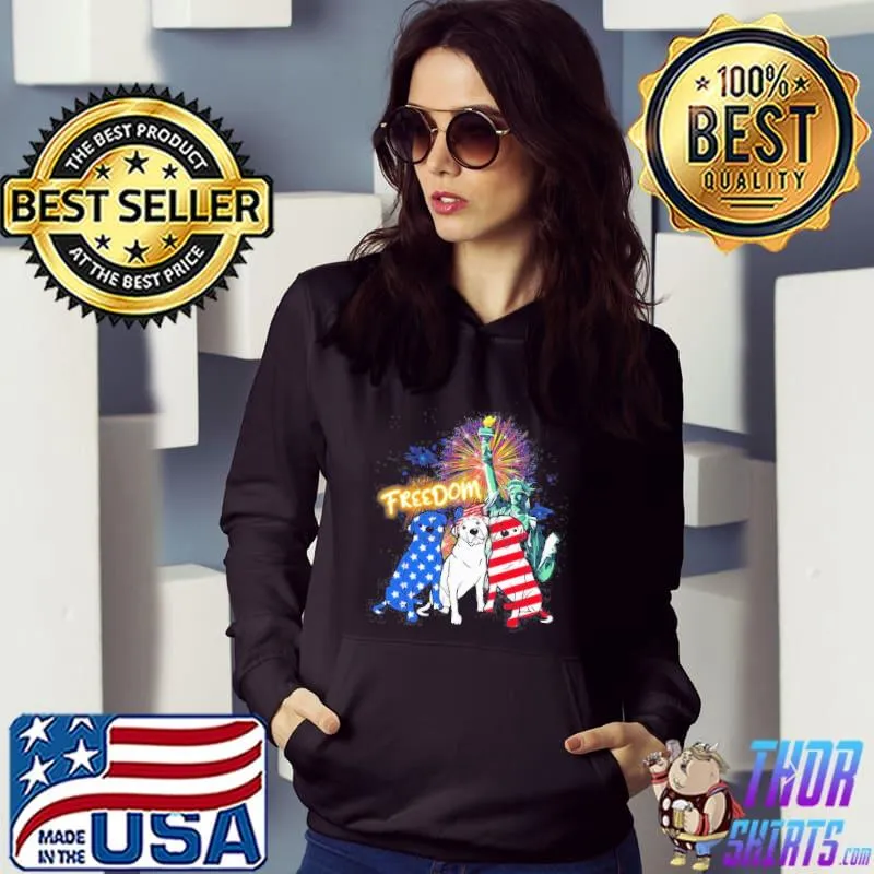 Rottweiler dog liberties freedom American flag Hoodie