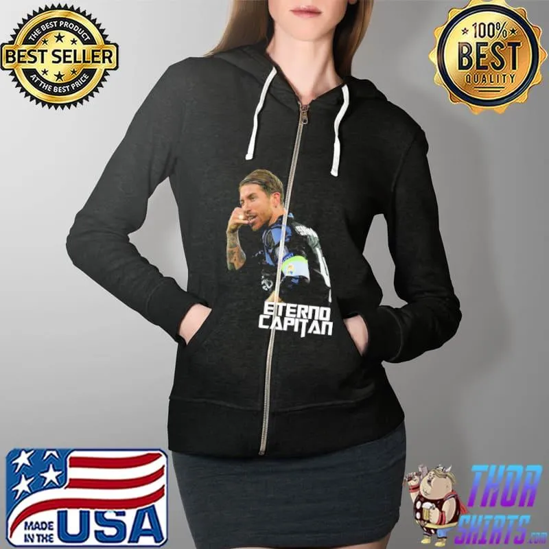 Sergio Ramos Eterno Capitan Unisex T-Shirt Full Zip Hooded