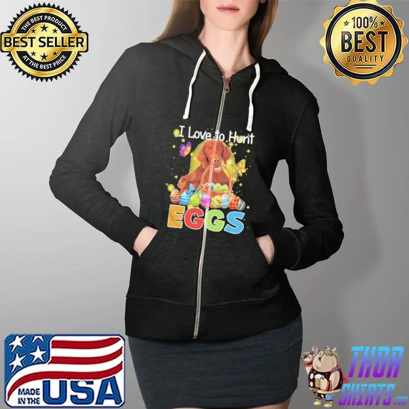 Setter I love to hunt eggs easter Full Zip Hooded