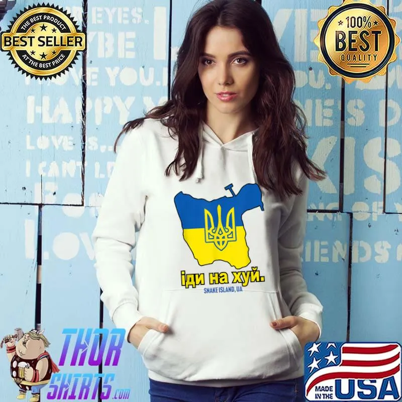 SNAKE ISLAND UKRAINE Go F Yourself Solidarity Pro Ukrainian T-Shirt