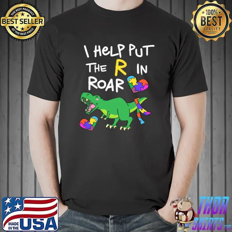 Speech Language Pathologist Dinosaur T-Rex Roar T-Shirt Unisex