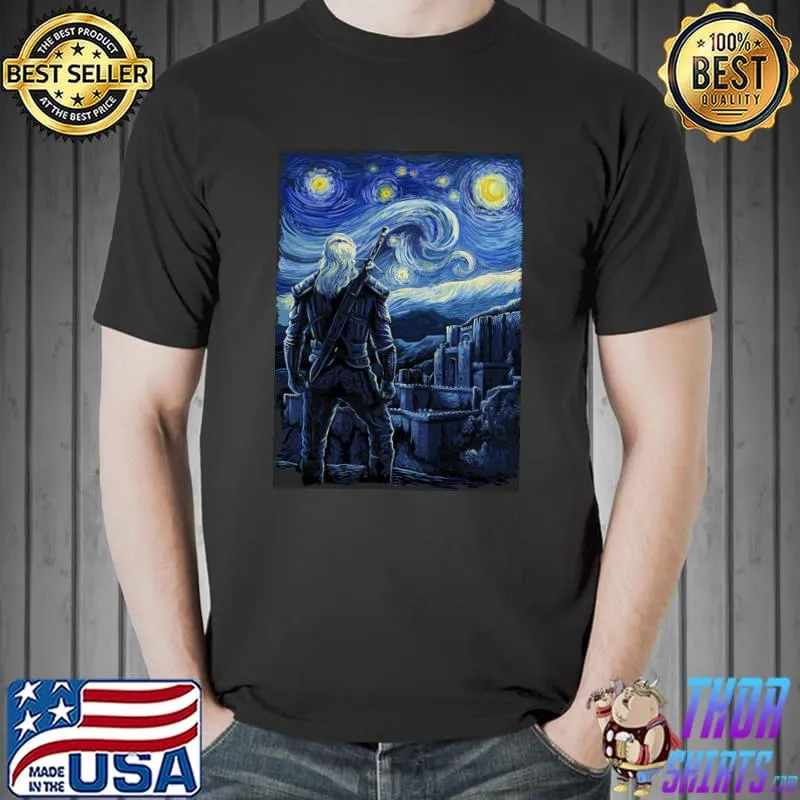 Starry Kaer Morhen Vincent van Gogh Shirt