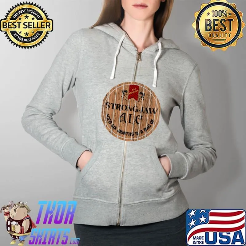 Strongjaw Ale T-Shirt Full Zip Hooded