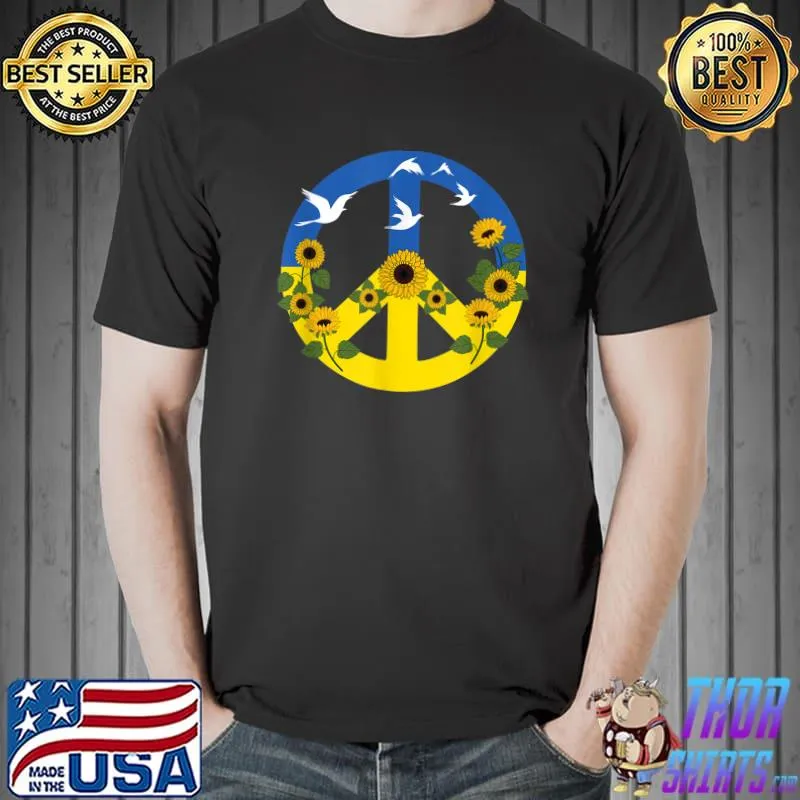 Sunflower Ukrainian Flag I Stand With Ukraine Ukraine Peace T-Shirt Unisex