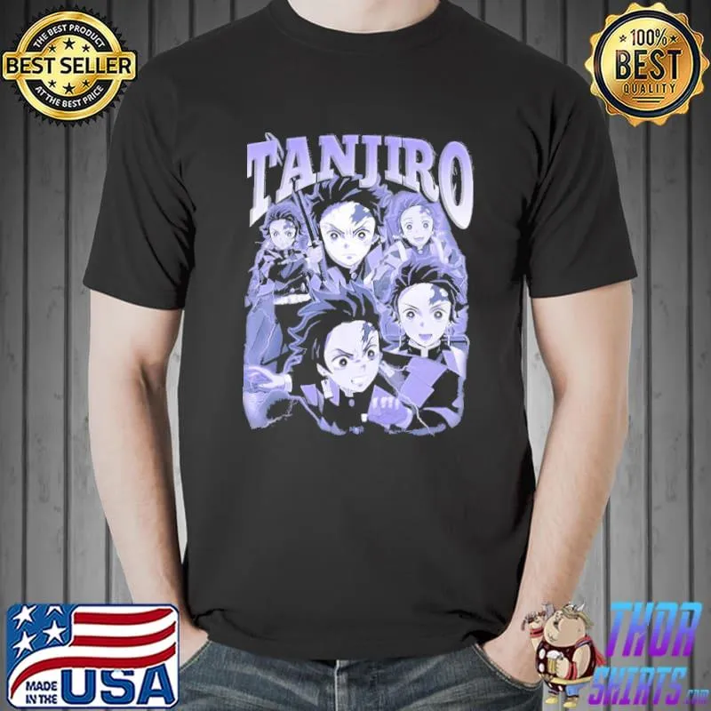 Tanjiro Kamado Anime Vintage Demon Slayer Unisex T-Shirt