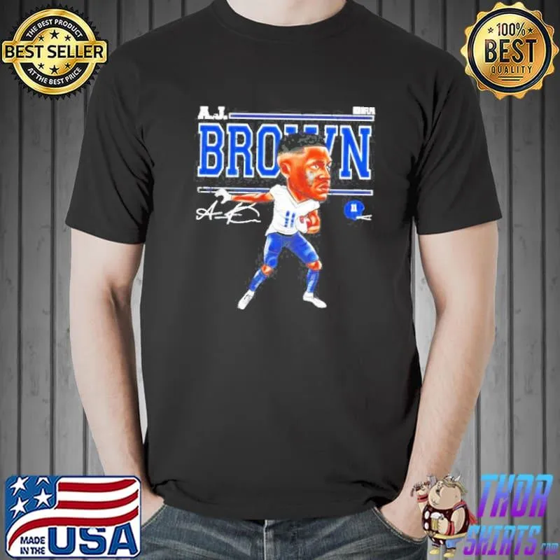 Tennessee Football aj brown cartoon signature Unisex