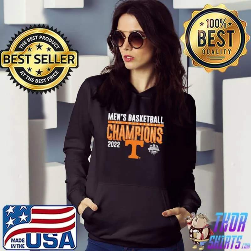 Tennessee volunteers 2022 sec men's basketball conference tournament champions locker room Hoodie