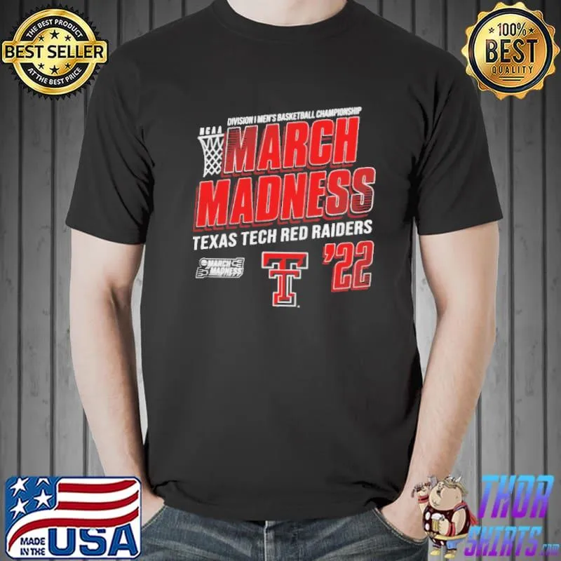Texas tech red raiders 2022 ncaa Division I men's basketball championship march madness shirt