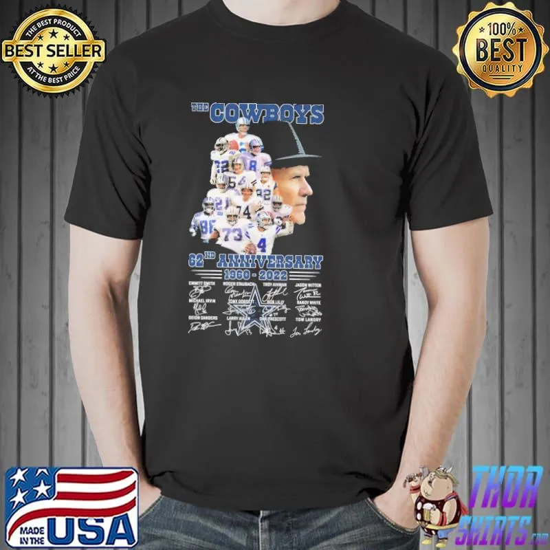 Thw Cowboys 62nd Anniversary 1960 2022 Shirt Unisex