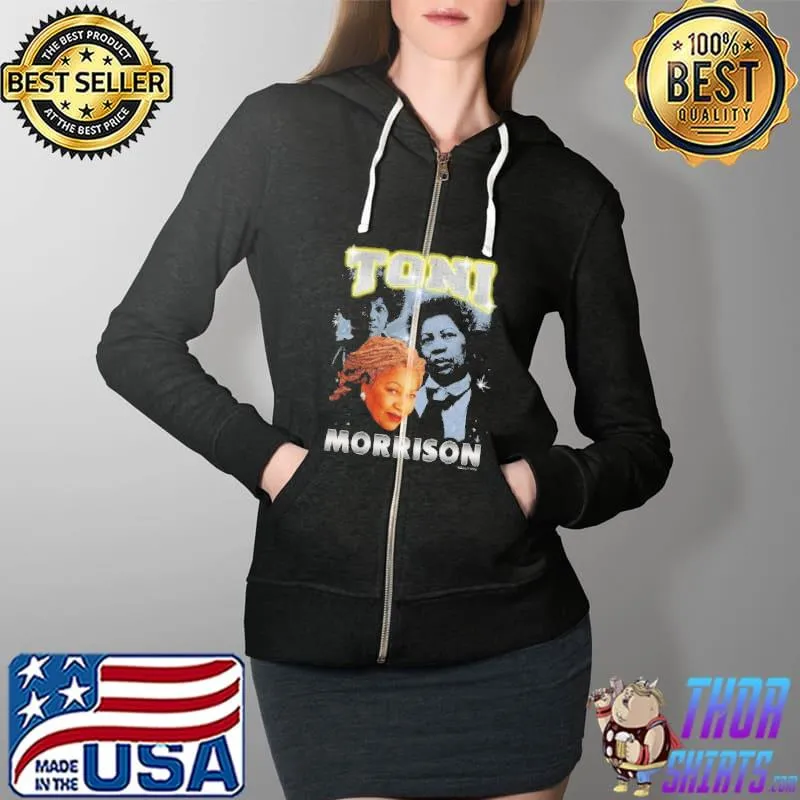 Toni Morrison Short Sleeve T-Shirt Full Zip Hooded