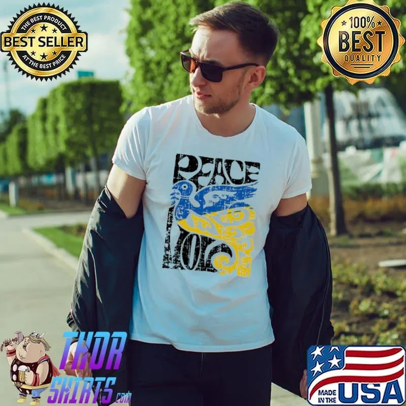 Ukraina Motivation Peace Love Shirt Unisex