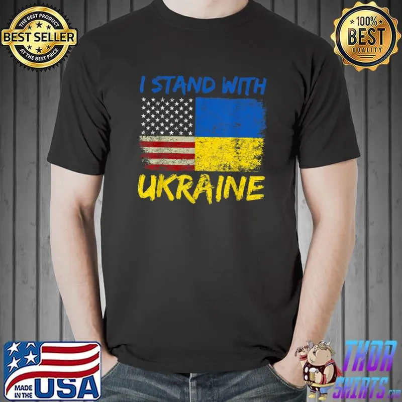 Ukraine Vintage Flag, Ukrainian Lovers, Ukraine Pride T-Shirt Unisex