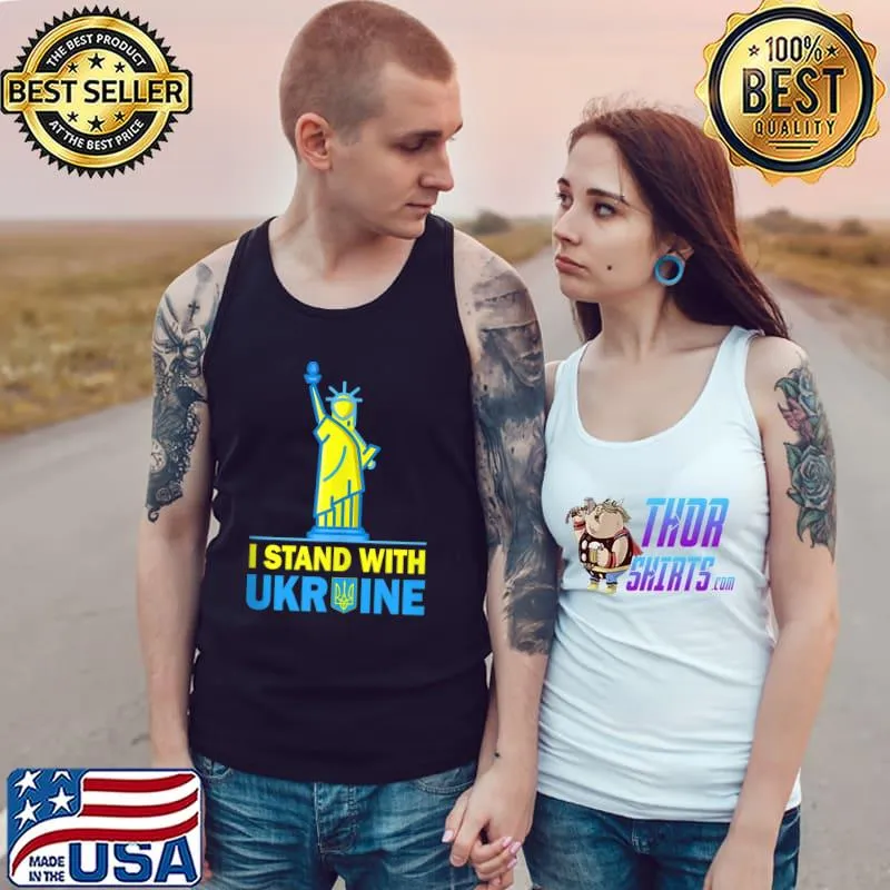USA Liberty Ukraine Shirt I Stand With Ukraine Ukrainian T- Tank Top