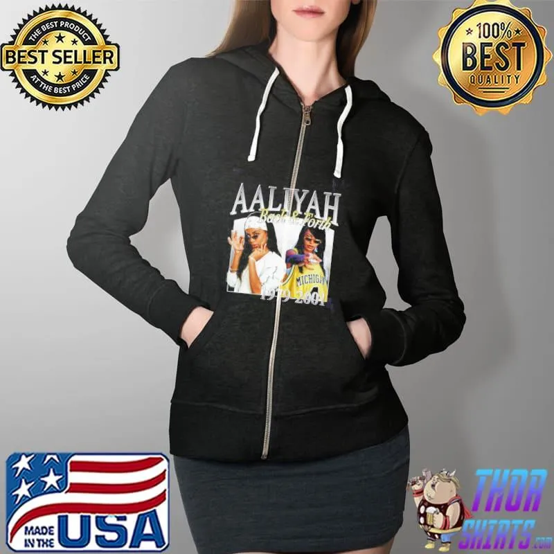 Vintage aaliyah bootleg 90s rap style Full Zip Hooded