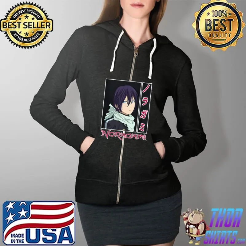 Yato Noragami Anime Unisex T-Shirt Full Zip Hooded