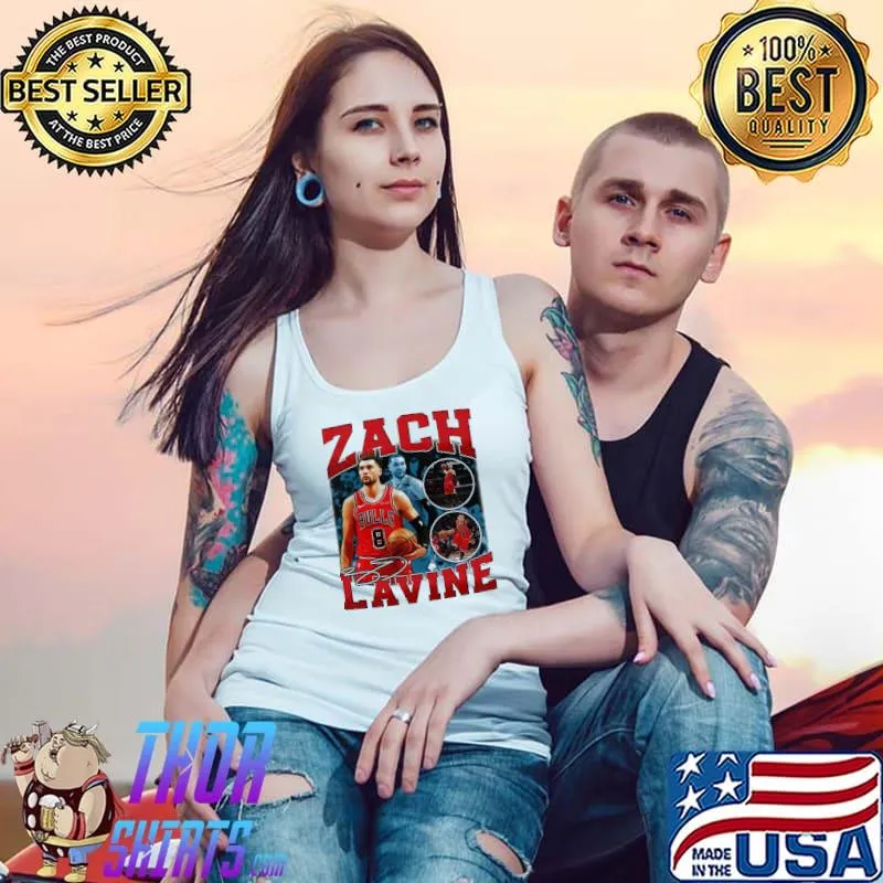 Zach lavine chicago vintage retro 80s 90s bootleg Tank Top