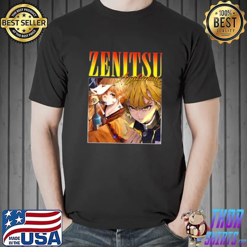 Zenitsu Agatsuma Anime Homage Demon Slayer Unisex T-Shirt Unisex