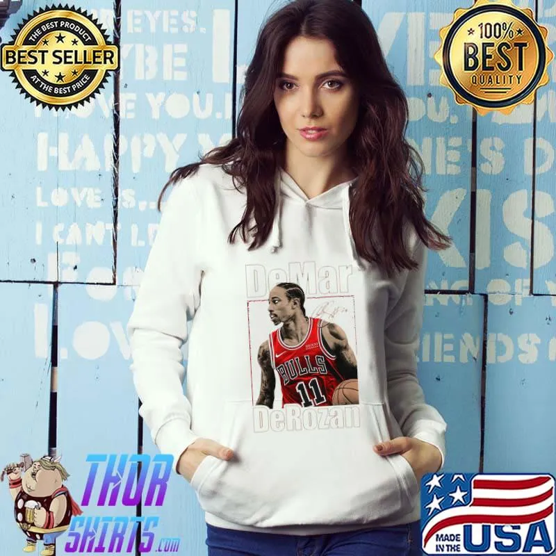 90s vintage demar derozan chicago bulls NBA basketball Hoodie