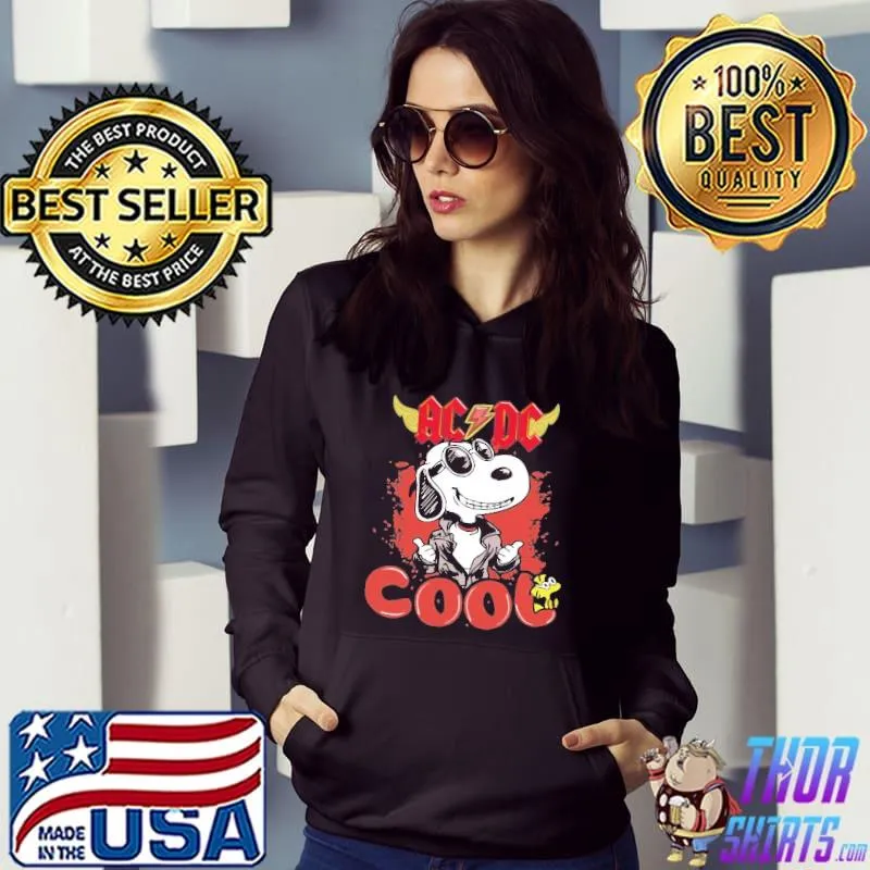 ACDC Cool Snoopy Shirt Hoodie