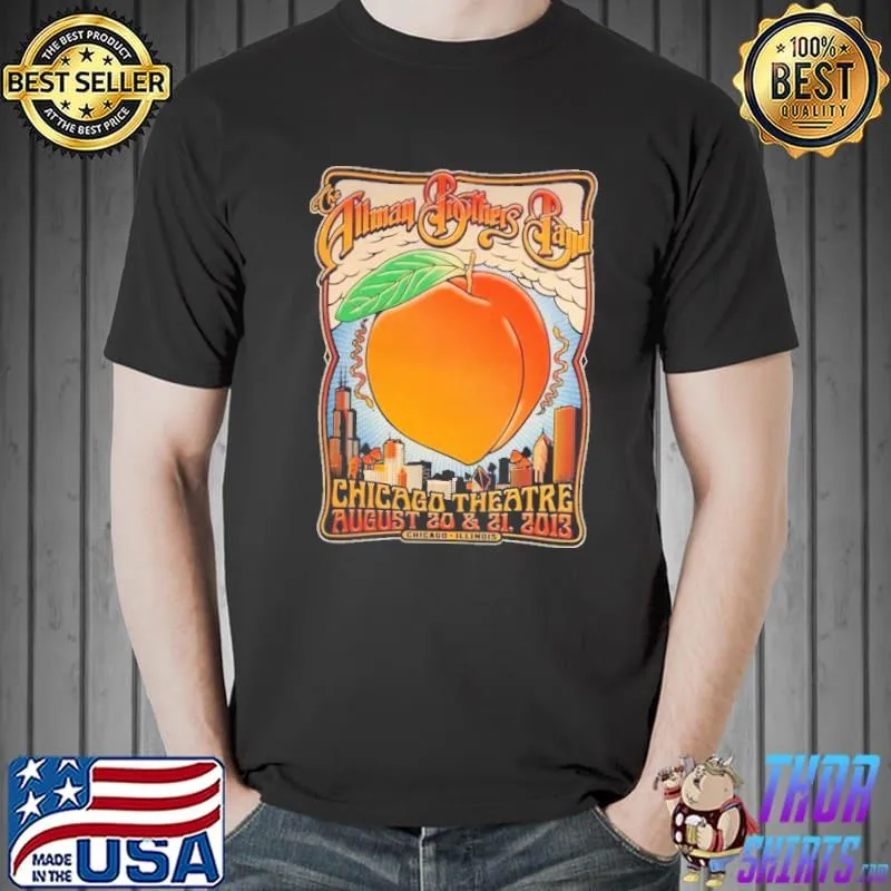 Allman Brothers Band Peach Chicago Theater Shirt