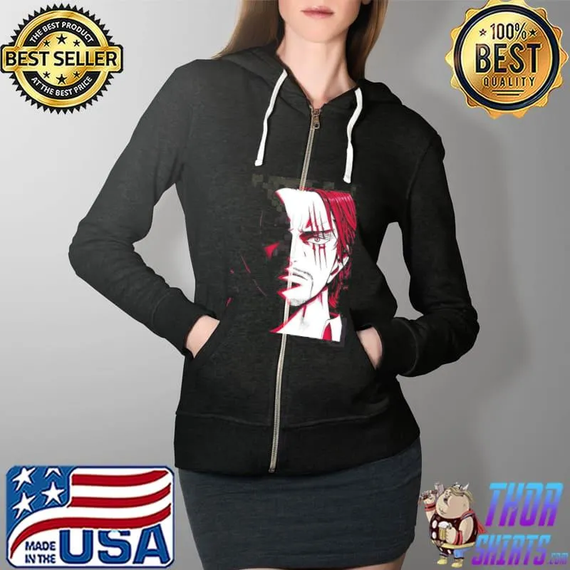 Anime one piece shanks design Full Zip Hooded