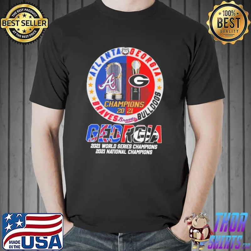 Atlanta Georgia Braves Bulldogs Shirt Unisex