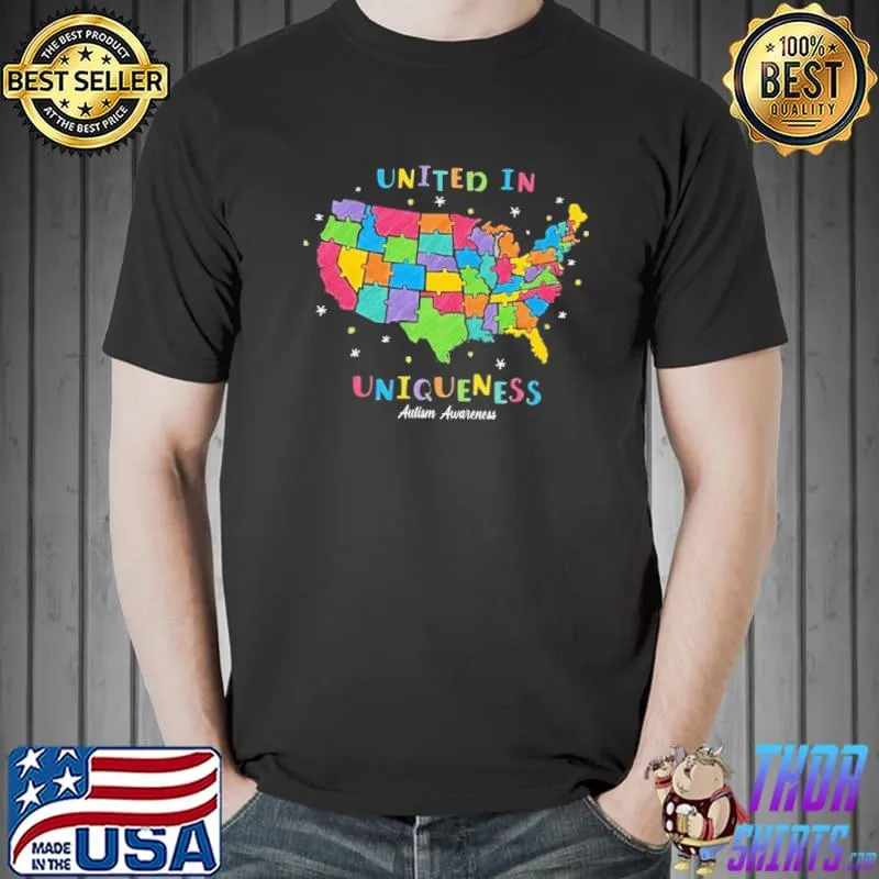 Autism awareness united in uniqueness Unisex