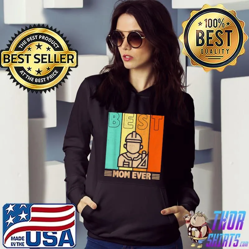 Best Architect Mom Ever Retro Graphic Mama Mother's Day T-Shirt Hoodie