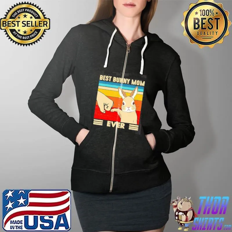 Best bunny mom ever rabbit easter day Full Zip Hooded