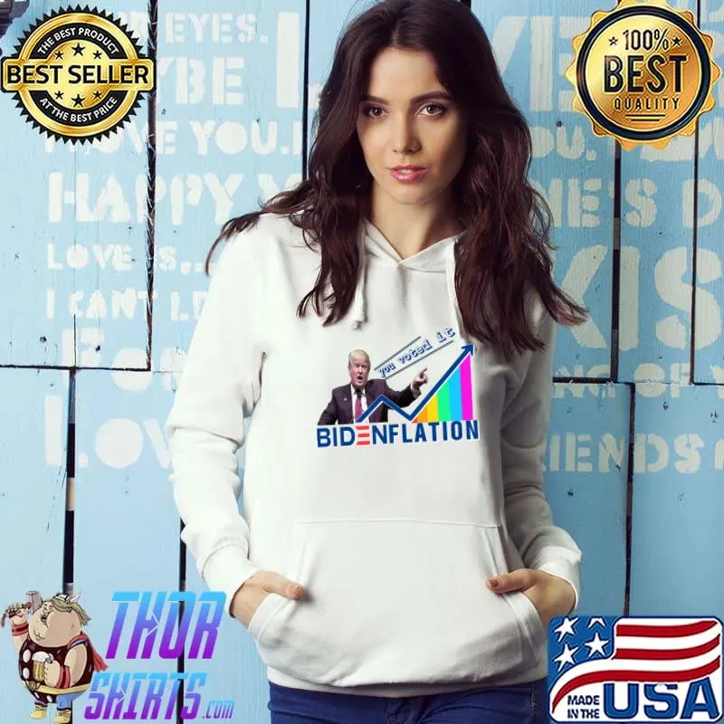 Bidenflation you voted it Trump inflation graph Classic T-Shirt Hoodie