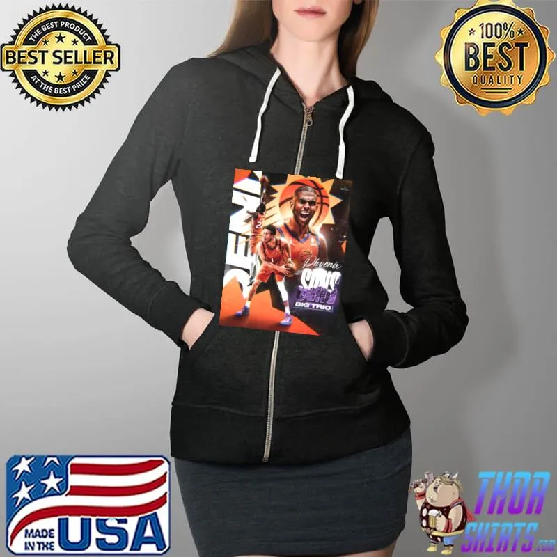 Big Three Phoenix Basketball Classic T-Shirt Full Zip Hooded