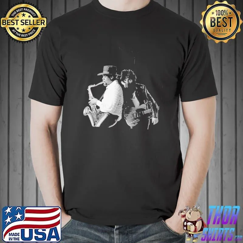 Black and white style bruce springsteen born to run shirt