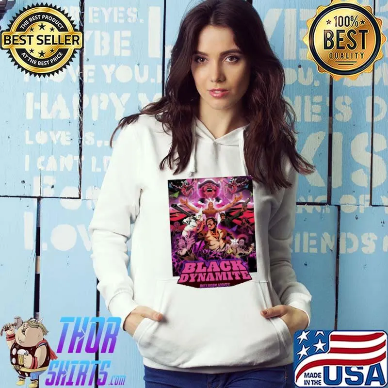Black Dynamite Bullhorn Nights Shirt Hoodie