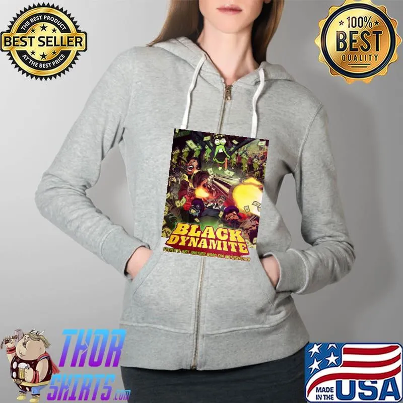 Black Dynamite father is just another word for motherfucker Full Zip Hooded