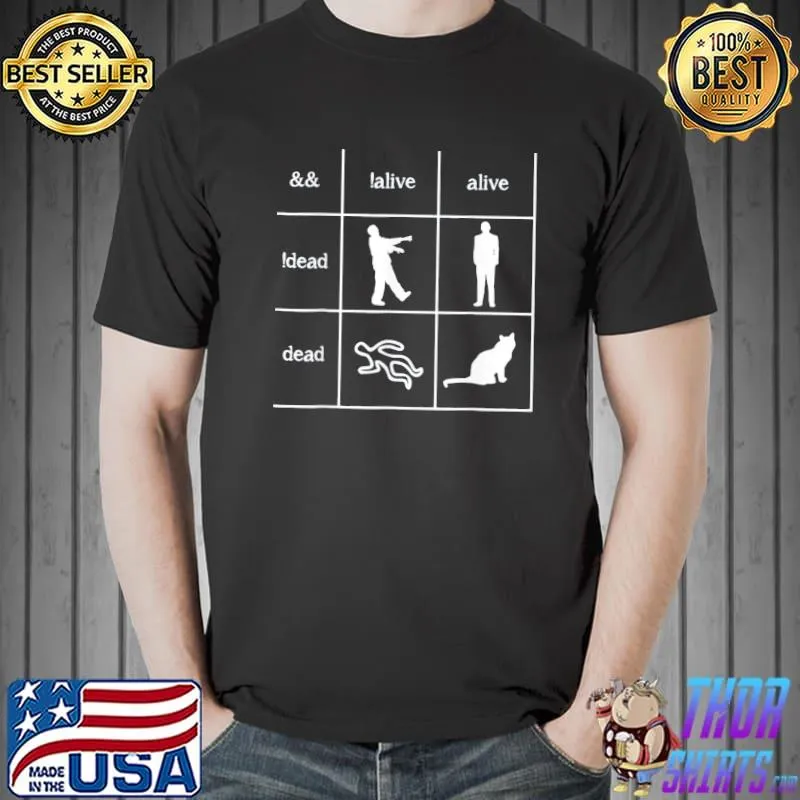 Boolean Logic I’m A Programmer- Alive – Dead T-Shirt