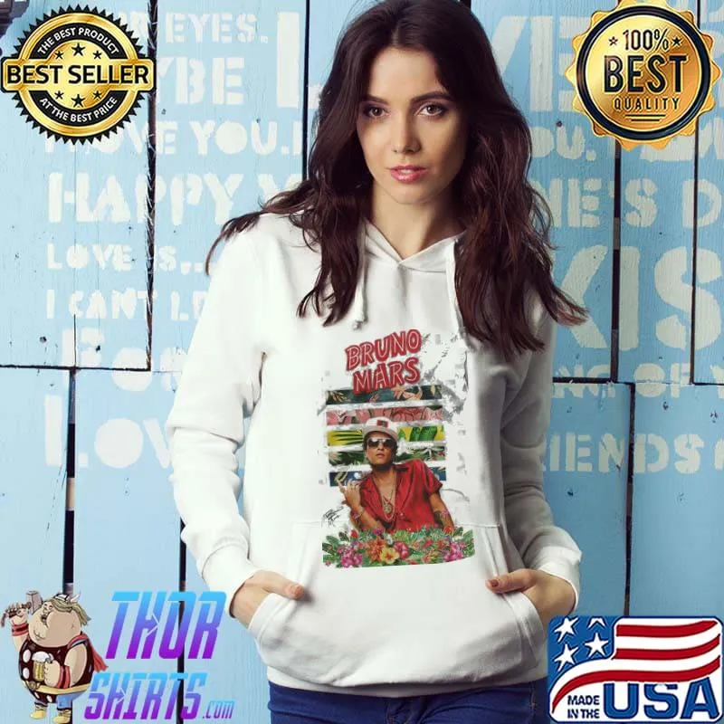Bruno Mars 24k Magic Flower Shirt Hoodie