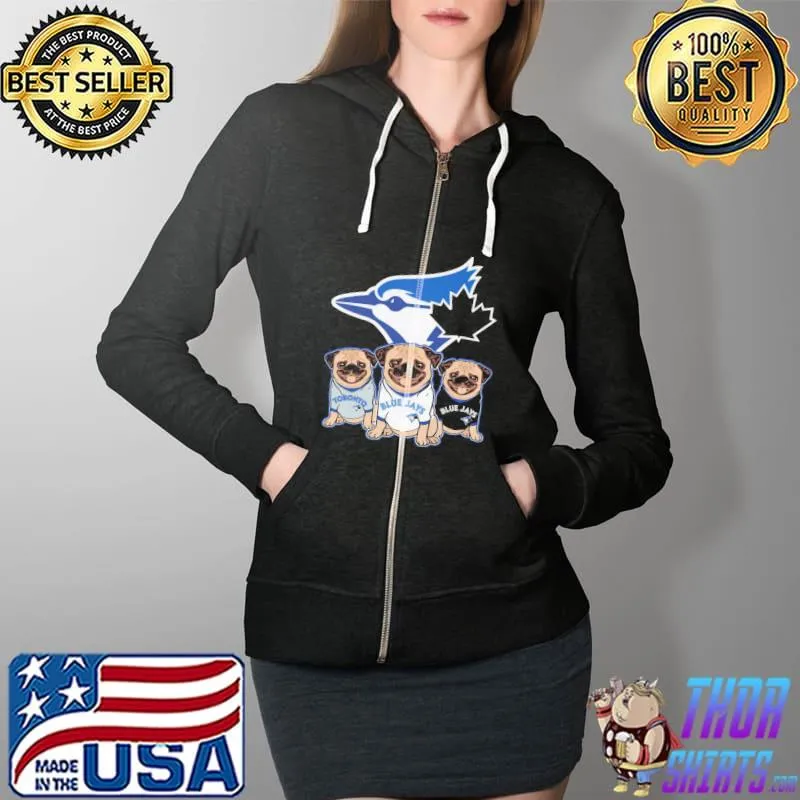 Bulldog Blue Jays Full Zip Hooded