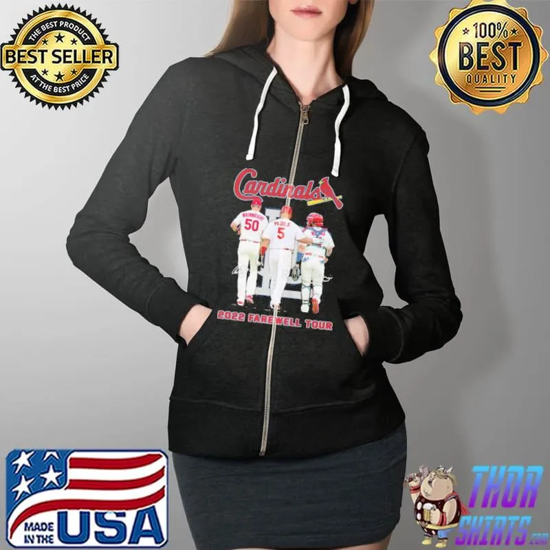 Cardinals 2022 Farewell Tour Baseball Shirt Full Zip Hooded