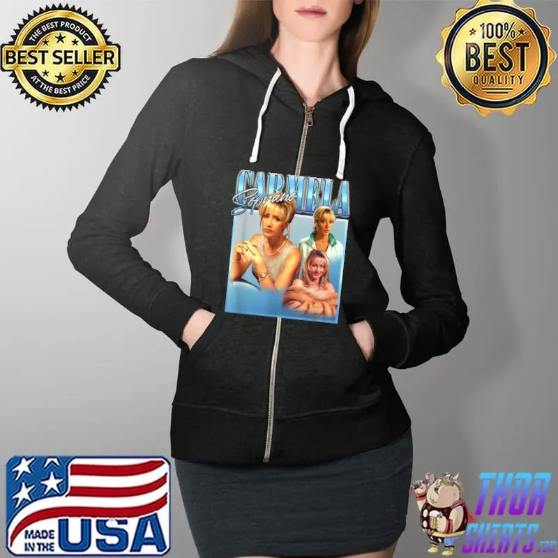 Carmela Soprano T-Shirt Full Zip Hooded