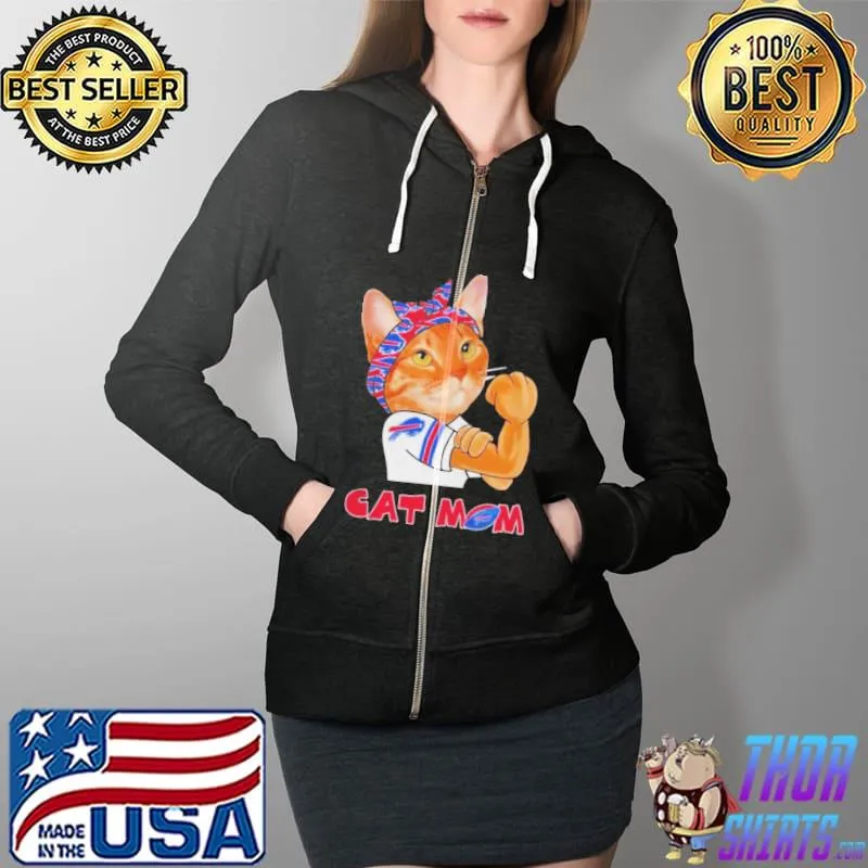 Cat mom Buffalo Bills Full Zip Hooded